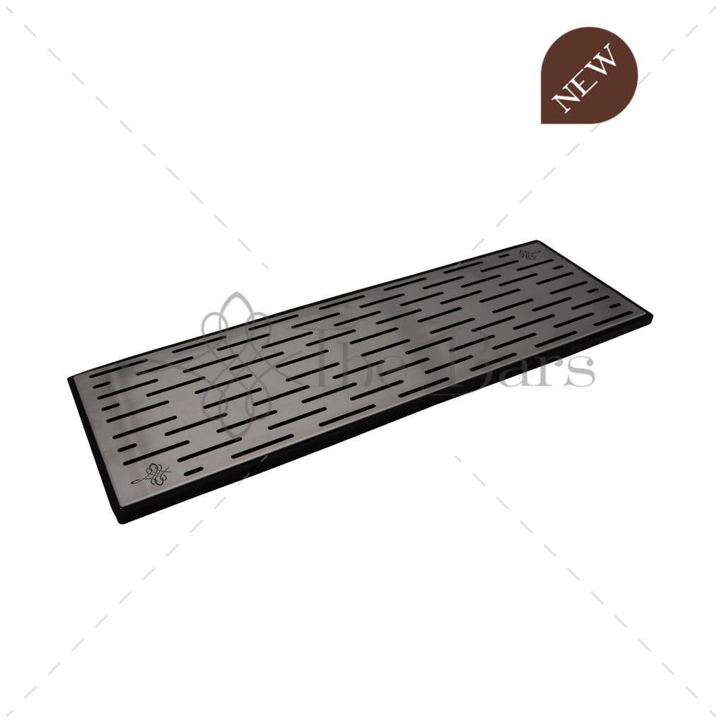 TAPPETINO IN GOMMA NERO 60X20 CON GRIGLIA IN ACCIAIO B021BLX