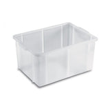 CONTENITORE SOVRAPPONIBILE DIAMANTE 50X40XH25 BIANCO