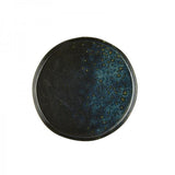 PIATTO FRUTTA "PHOBOS" NERO PUNT.BLU DIAM.20,5CM STW