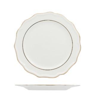 PIATTO PANE BORDO DOPPIO FILO ORO 17CM