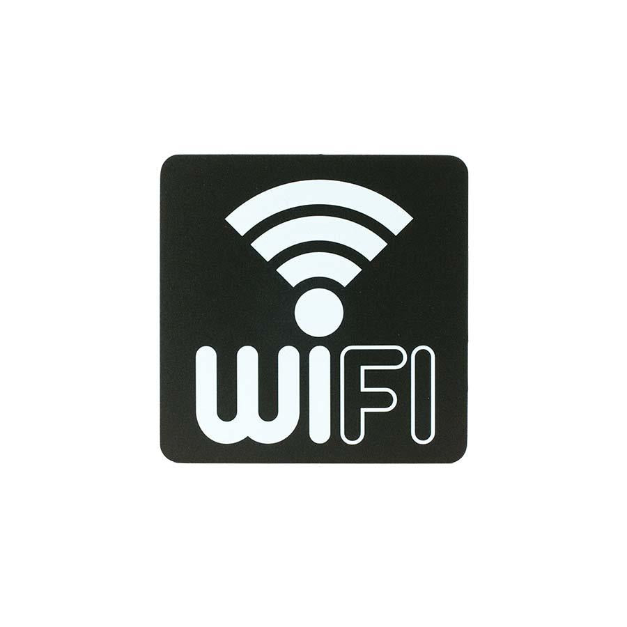 PITTOGRAMMA PVC NEROC/ST.BIANCA "WI-FI"