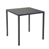 TAVOLO METALLO NEW ELMA AUTOLIVEL QUADRO ANTRACITE 70x70XH75