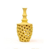 VASO TRAFORATO GIALLO 23X45