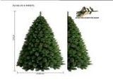 ALBERO DI NATALE ALFALUX A PARETE 2,10 MT
