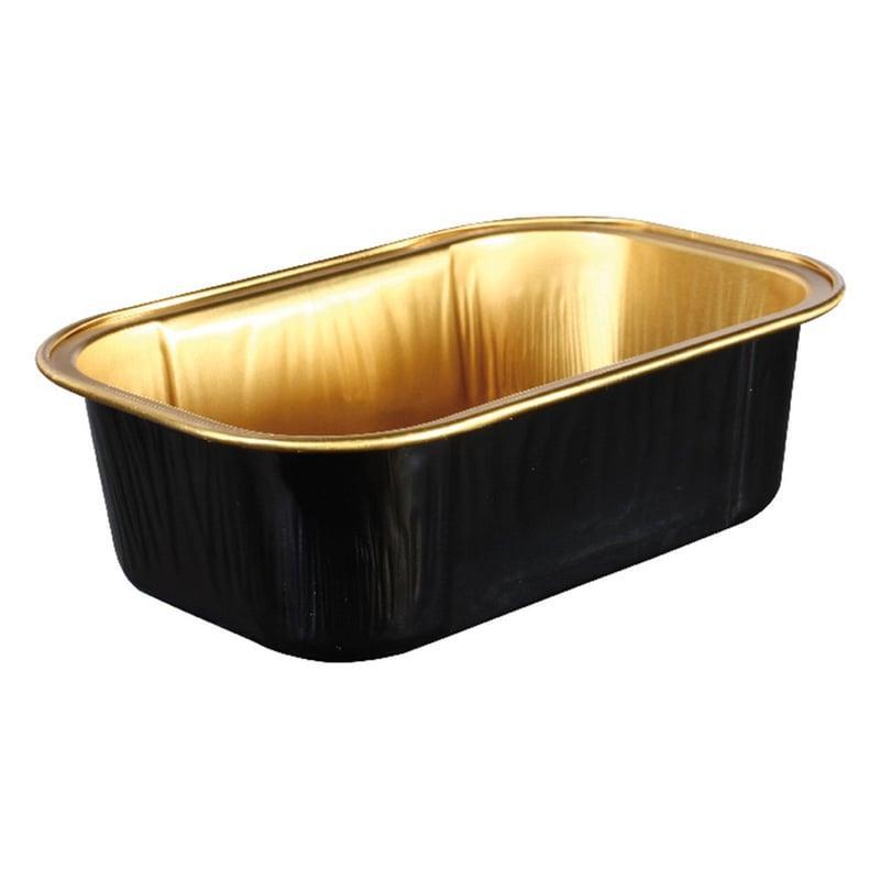 RECIPPIENTE PASTICCERIA 10,8X7,2X3,3 NERO/ORO CF 100PZ