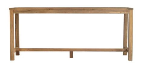 BANCONE BAR JAVA IN TEAK RICICLATO 250×70