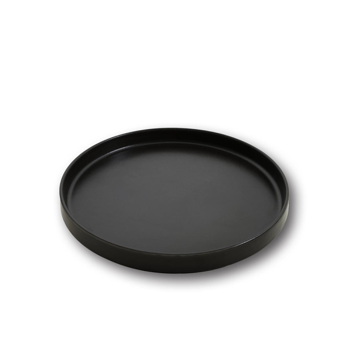PIATTO PIANO OSLO MATT NERO 28CM