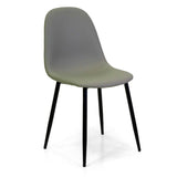 SEDIA ECOPELLE JACKYGRIGIO/TORTORA 43X55X48/86