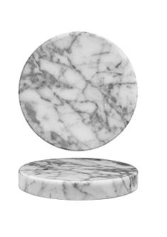 PIATTINO MARBLE BIANCO TONDO CM13 H2