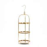 ALZATA 3 PIANI ORO H-76CM