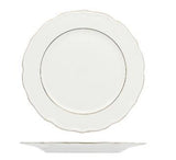 PIATTO PIANO BORDO DOPPIO FILO ORO 27,5CM