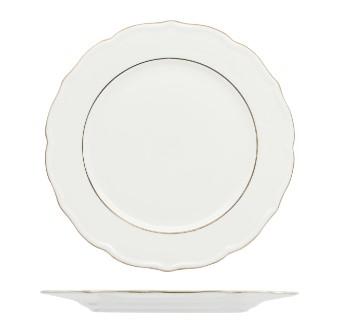 PIATTO PIANO BORDO DOPPIO FILO ORO 27,5CM