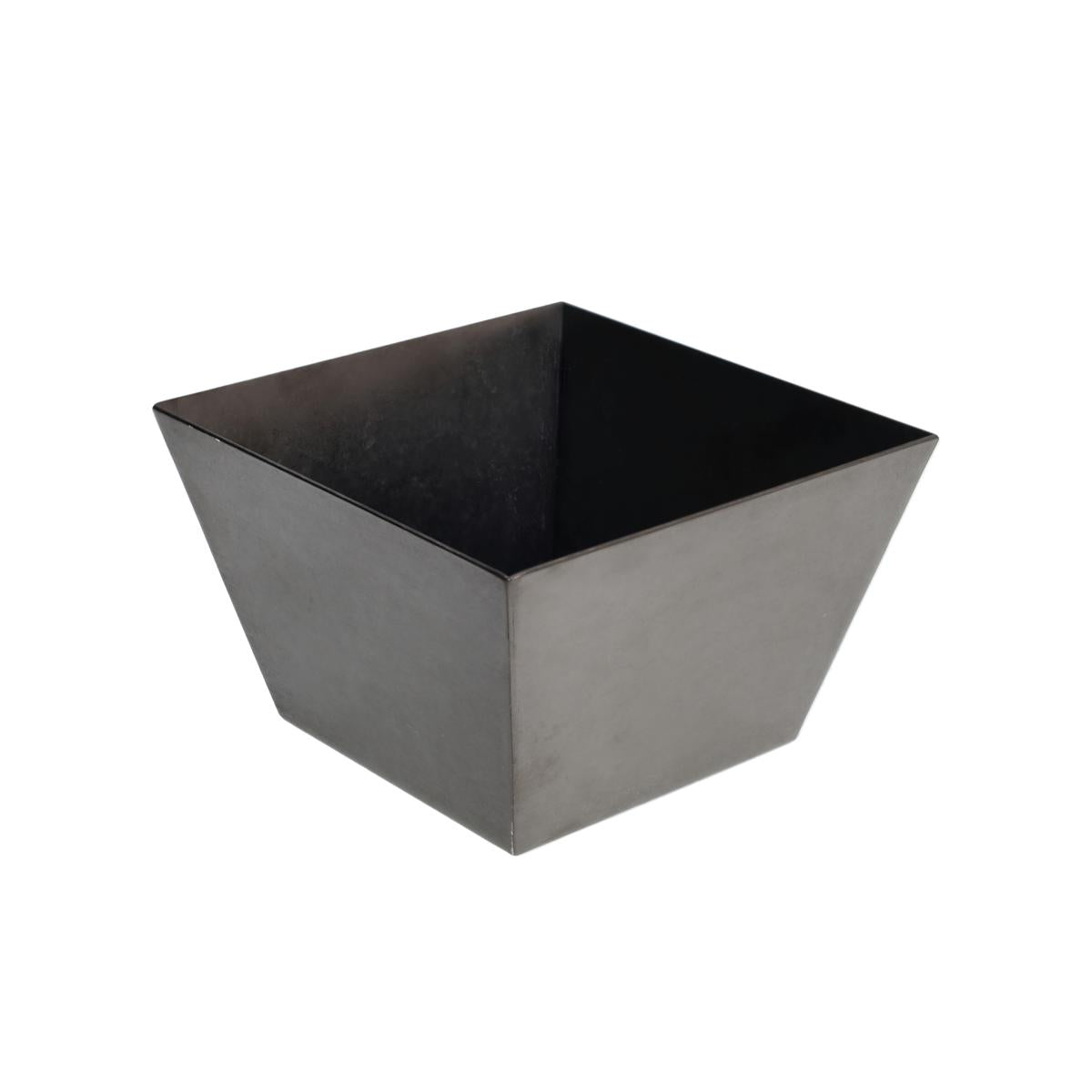 SQUARE BOWL LARGE 13CM LIVING BLACK/GOLD