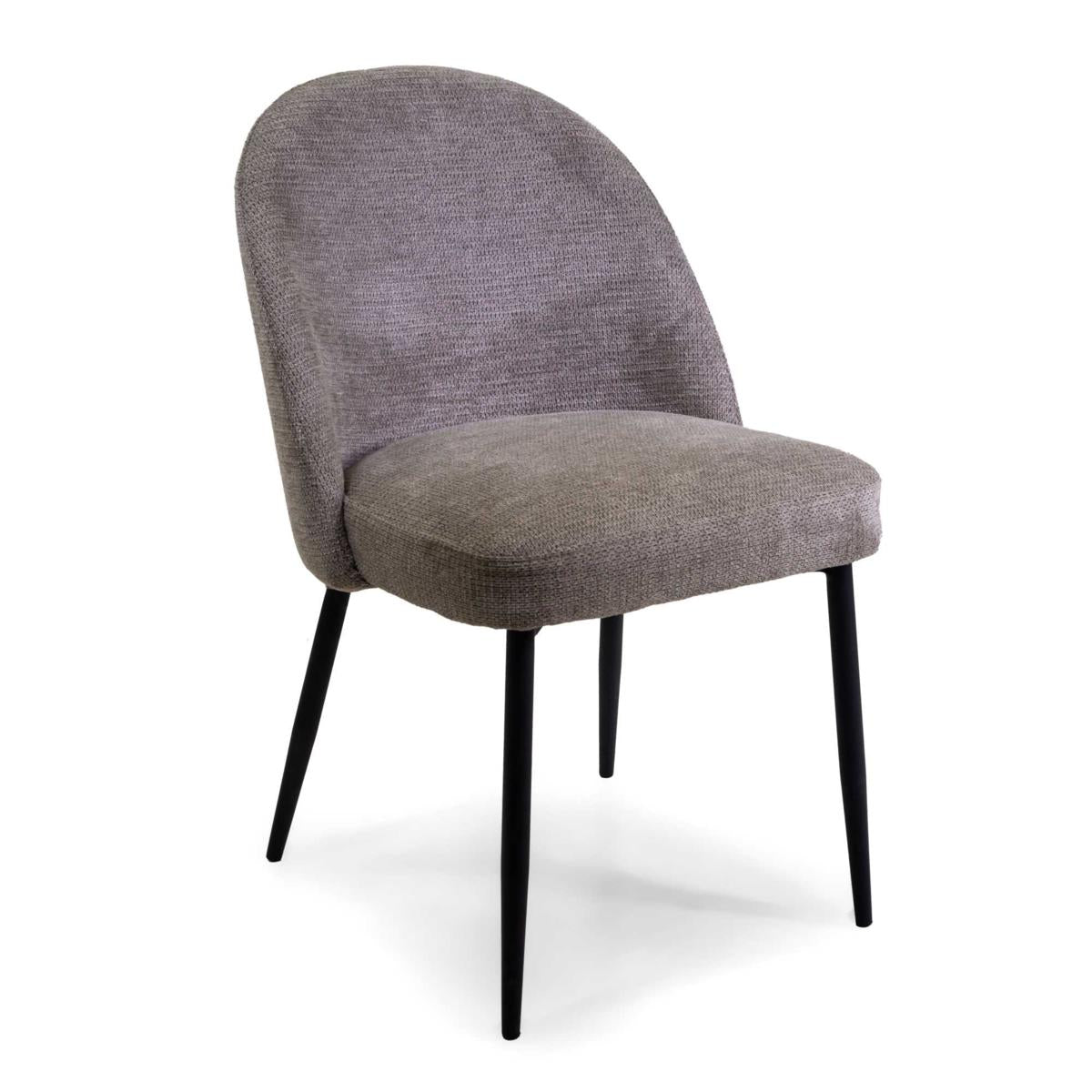 SEDIA TESSUTO GRIGIOSTRUTTURA NERO cm60x50,5h49,5/79,5