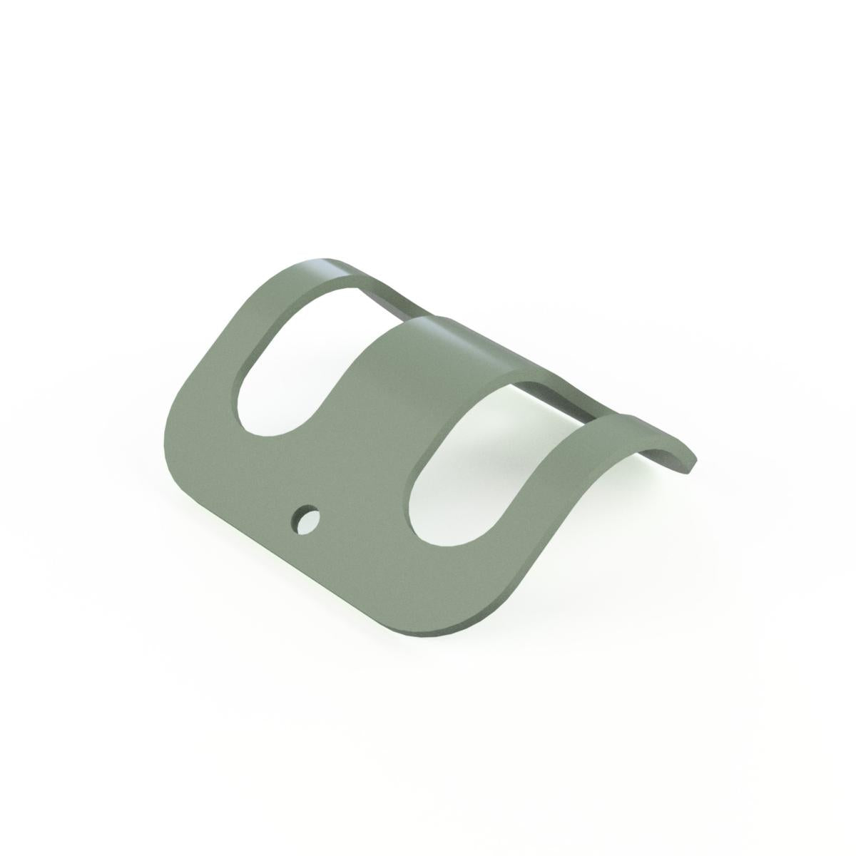 PORTAPOSATE ALLUMINIO VERDE 2 POSTI 6X5,5X1,5CM