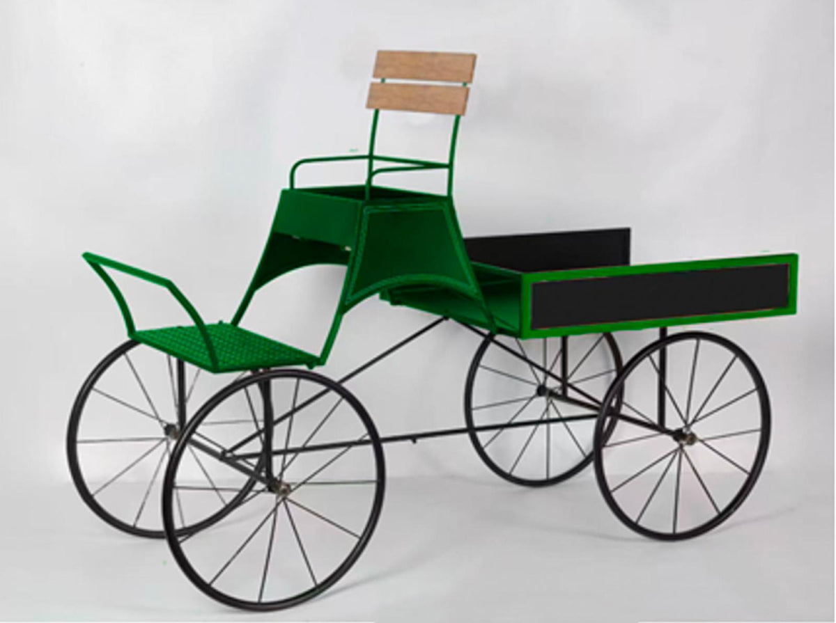 CARROZZA DISPLAY     FERRO VERDE 168X69 H121CM