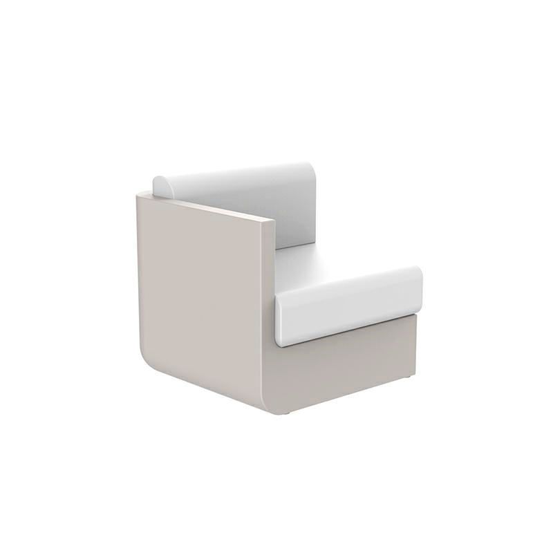 ELEMENTO DESTRO CON BRACCIOLO DIVANO MODULARE CREMA