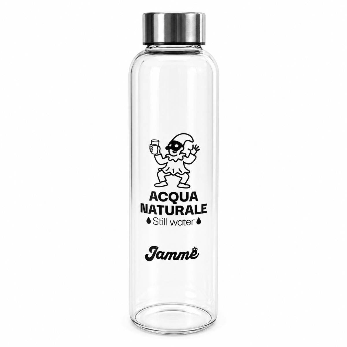 BOTTIGLIA VETRO LT 0.75 TAPPO ACCIAIO ACQUA NATURALE JAMME