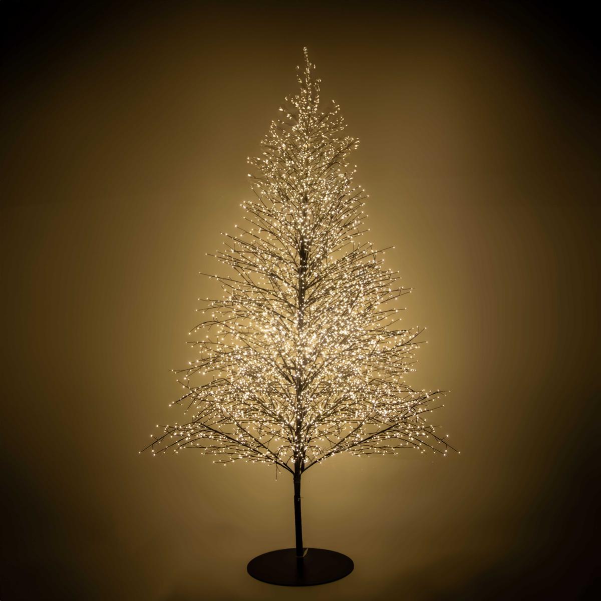 ALBERO 6590 LED BIANCO CALDO STRUTTURA NERO CM 180H300