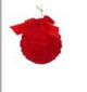 DECORAZIONE SFERA VETRO ROSSO C/FIOCCO DIAM.8H8 CM