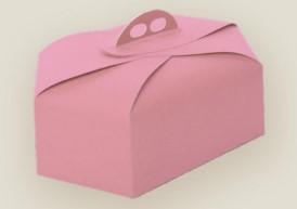 SCATOLA ESAGONALE 25x36x15CM FANTASIA ECOLIFE ROSA CF=25PZ