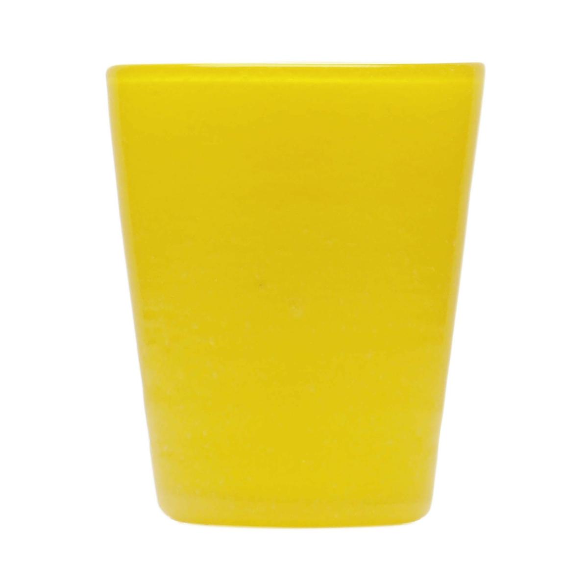 BICCHIERE GLASS YELLOW SOLID