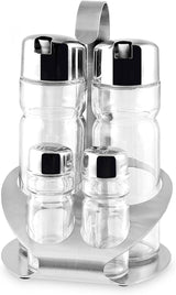 OLIERA IN VETRO T/INOX 4PZ