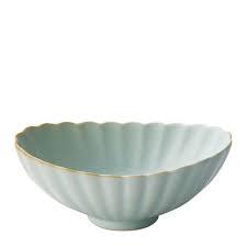 BOWL 17CM WHITE TEAL'ELIPSE'