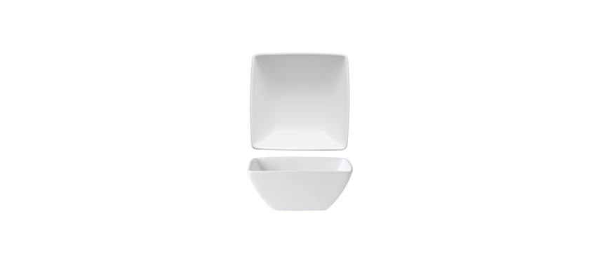 COPPETTA QUADRATA BIANCA OPACA 9,7X9,7X4H
