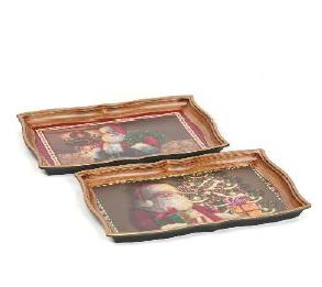 VASSOIO 35X24X3CM BABBO NATALE ASSORTITI