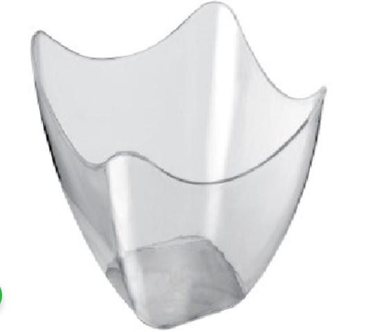 BICCHIERINO QUADRATOONDA 57ML IN PP CM.5,8X5,4X5,2H CF=25PZ
