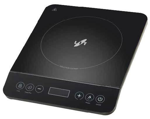 PIASTRA AD INDUZIONECON PANNELLO IN CRISTALLO 28X28 MM