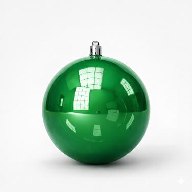 BOX 30 SFERE VETRO VERDE D6CM