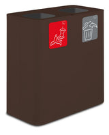 CONTENITORE RACCOLTADIFFERENZIATA 200LT MARRONE 5 PITTOGR.
