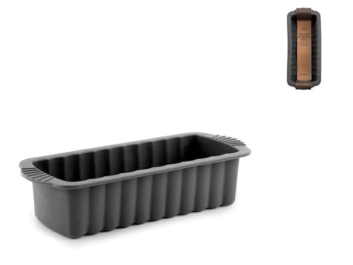 STAMPO PLUMCAKE IN SILICONE GRIGIO 23X9X6,5